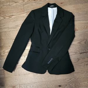 Lined black blazer
